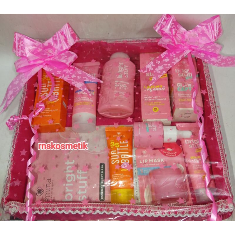 EMINA BRIGHT STUFF PAKET SESERAHAN/HANTARAN NIKAH/BINGKISAN PERAWATAN WAJAH