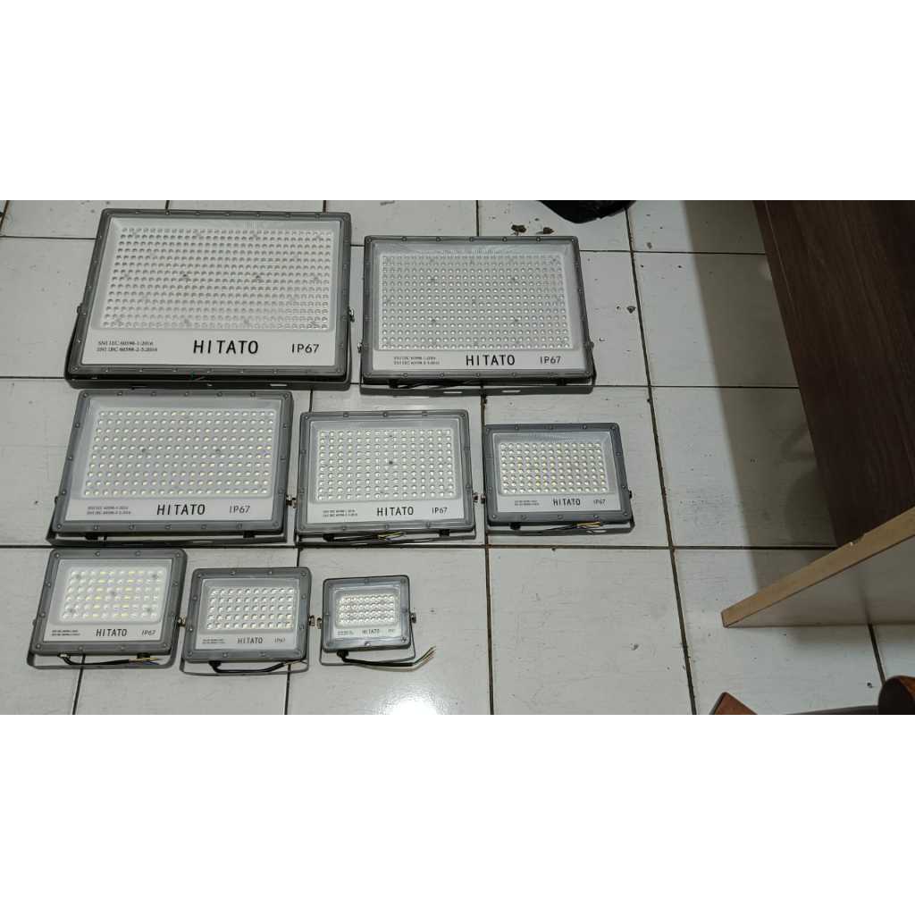 Hitato Lampu Sorot - Hitato Flood Light IP67 100Watt / LAMPU SOROT LED 100W CAHAYA PUTIH
