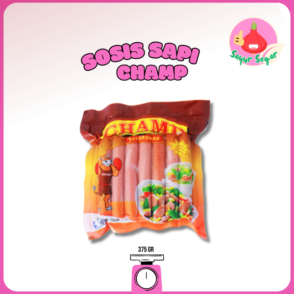 

Sayur Segar - Champ Sosis Sapi 375 gr / Beef Sausage