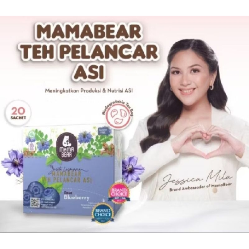 

Mamabear tea s blueberry ml - ASI Booster pelancar peningkat produksi ASI