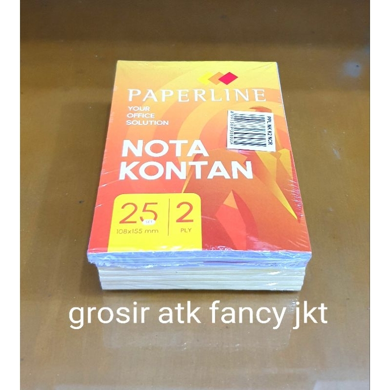 

( 240 buku / KARTON ) Nota Kontan Paperline 2 ply Kecil