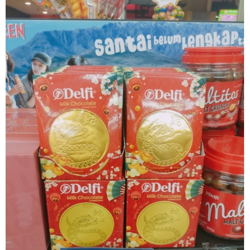 

COKLAT COIN DELFI EDISI IMLEK cokelat 10's 10x 25gr