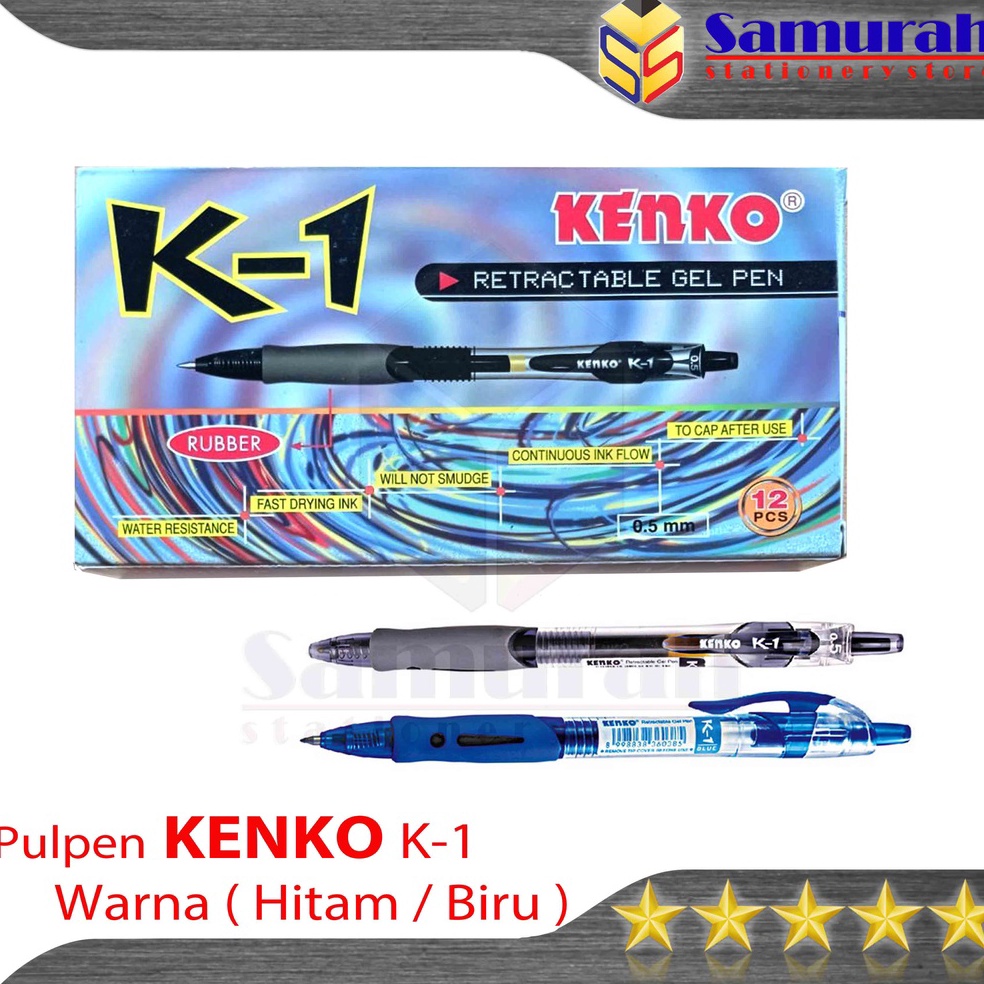 

KODE Y73Z Pen Gel Kenko K1 5mm Retractable Gel Pen K1 5mm Pen Cetek TikTok Cair K 1 tebal 5 mm