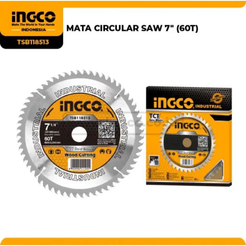 MATA CIRCULAR SAW 7'' (60T) INGCO