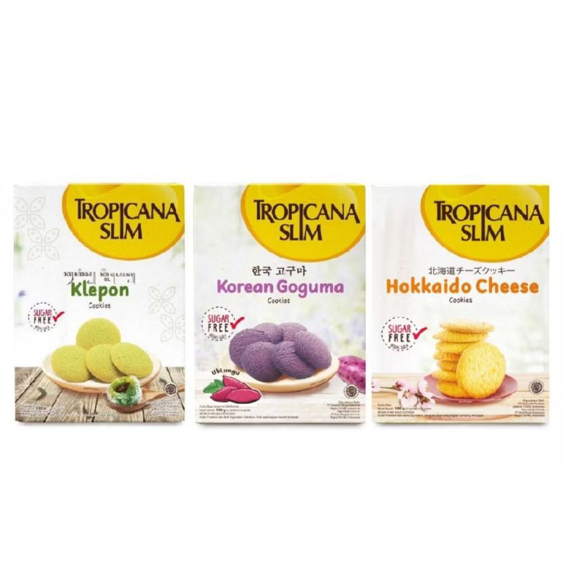 

TROPICANA SLIM KOREAN GOGUMA COOKIES / KLEPON /HOKKAIDO CHEESE 100 GRAM