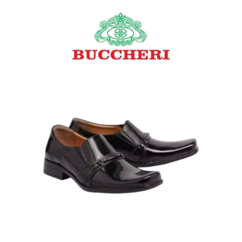 BUCCHERI Sepatu Formal Pria Glosy-cp3712-black