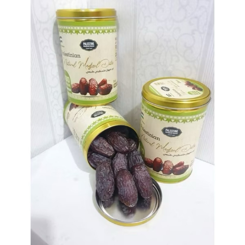 

kurma medjool palestinan kemasan kaleng 500gr