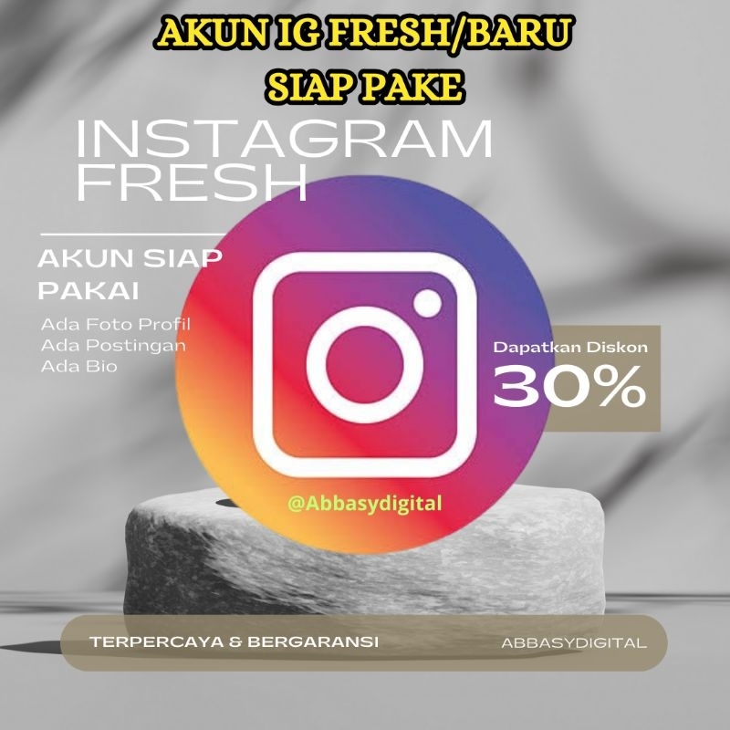 AKUN IG FRESH FULL GARANSI IG MURAH IG POLOS IG BARU AKUN INSTAGRAM FRESH AKUN INSTAGRAM BARU AKUN I