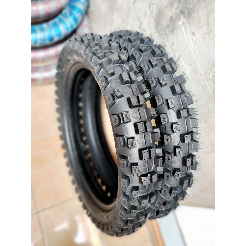 Paket Sepasang Ban Motor Cross Bebek Ring 17 Ukuran 250-17 275-17 300-17 High Quality