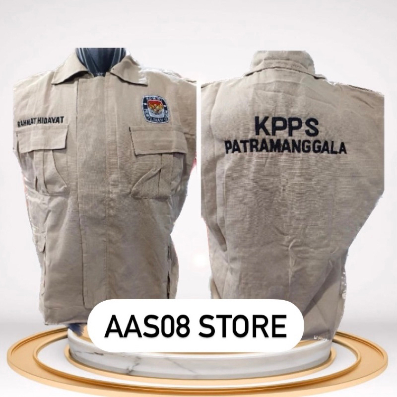 ROMPI KERAH KPPS TERBARU ROMPI LAPANGAN ROMPI KERJA KPPS FULL BORDIR