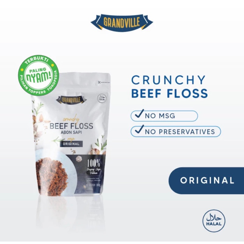 

Grandville Crunchy Beef Foss Abon Sapi Original 100gr