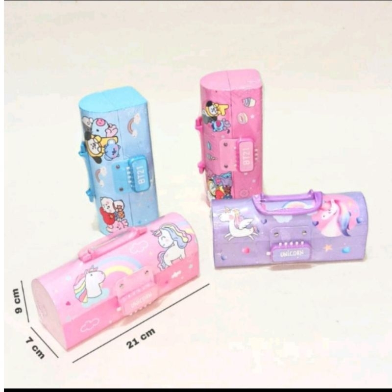 

Tempat pensil kode password 3 tingkat D-3051SR, Kpop / Kotak pensil hard karton tebal 3 tingkat +