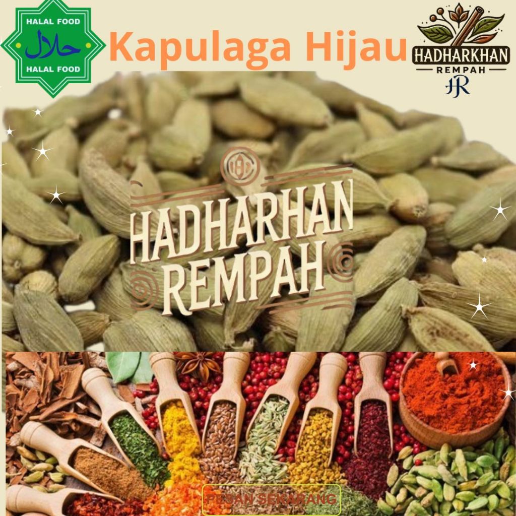 

Kapulaga Hijau India – Rempah Utuh Pilihan