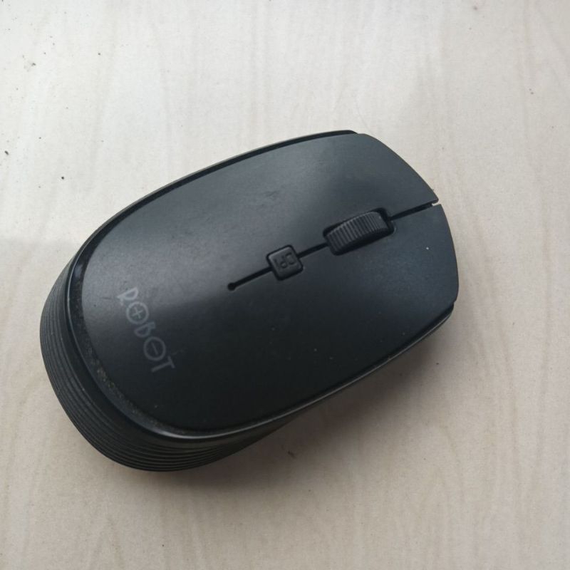 Mouse Wireless bekas Original Robot edisi hitam