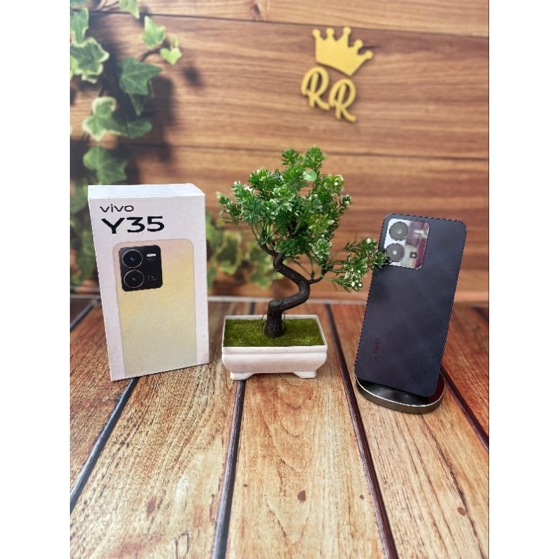 ORIGINAL Vivo Y35 8/128 Agate Black second fullset
