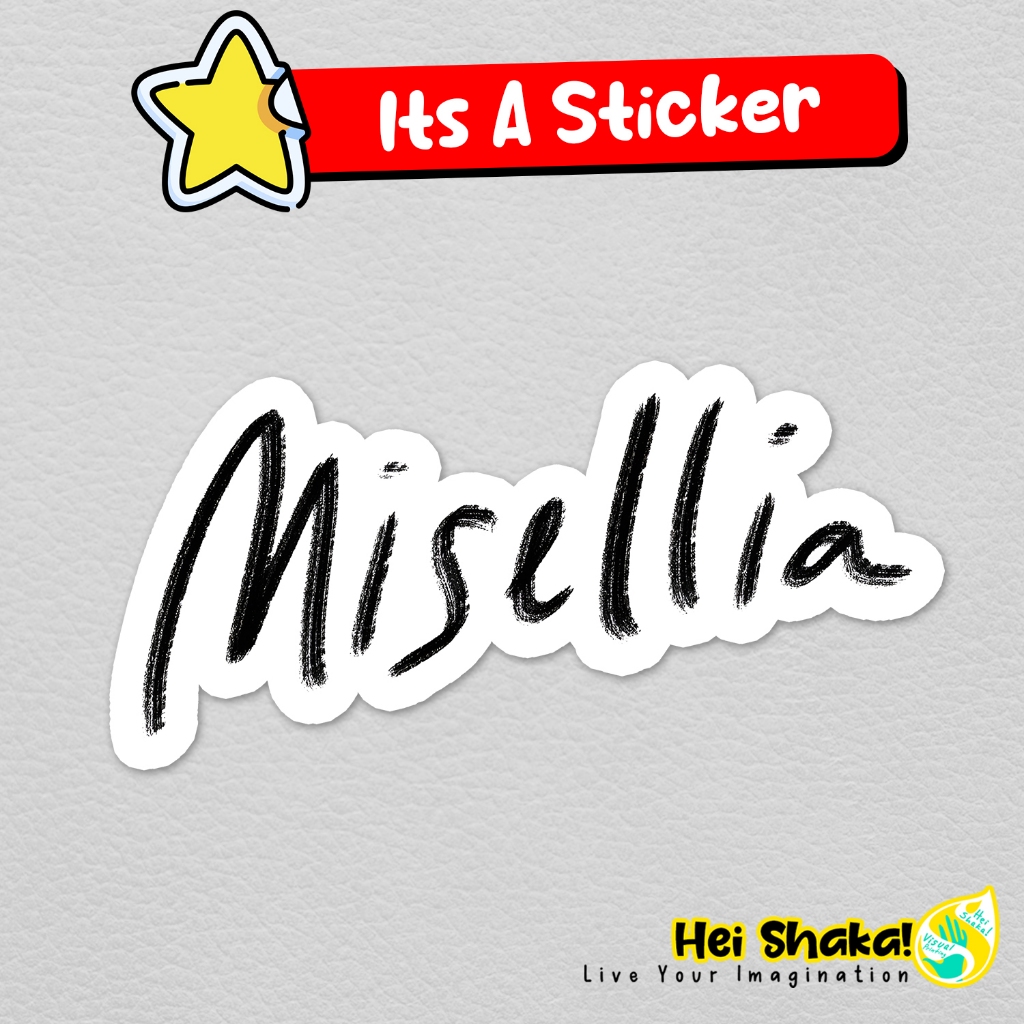 

Stiker Misellia Ikwan Logo Sticker Penyanyi Musik Indonesia Bahan Vinyl Anti Air