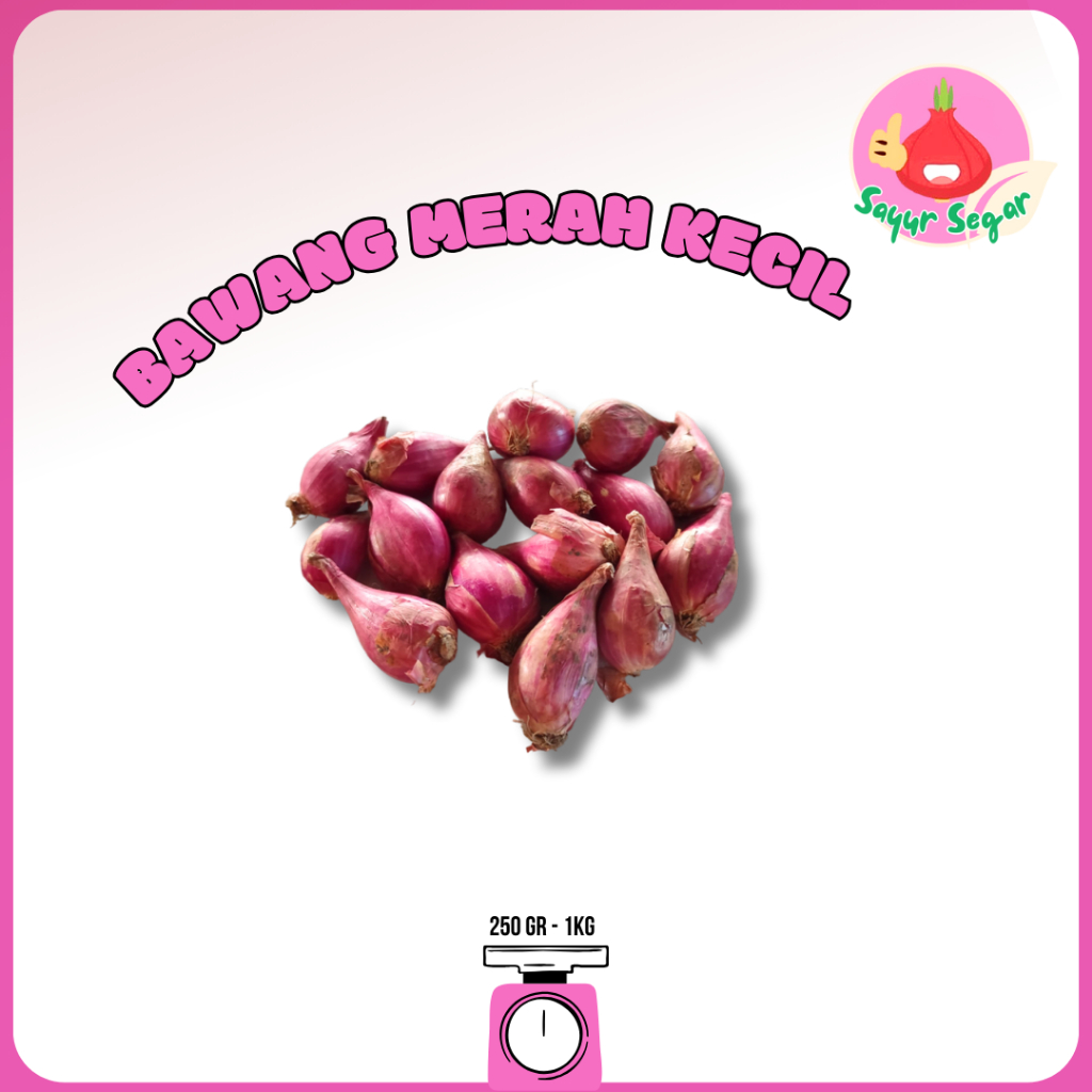 

Sayur Segar - Bawang Merah Brebes Kecil/Small Shallots