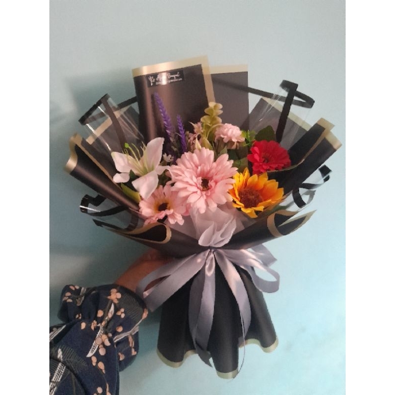 Buket Bunga Mix | Buket Bunga Artificial | Buket Murah | Buket Wisuda