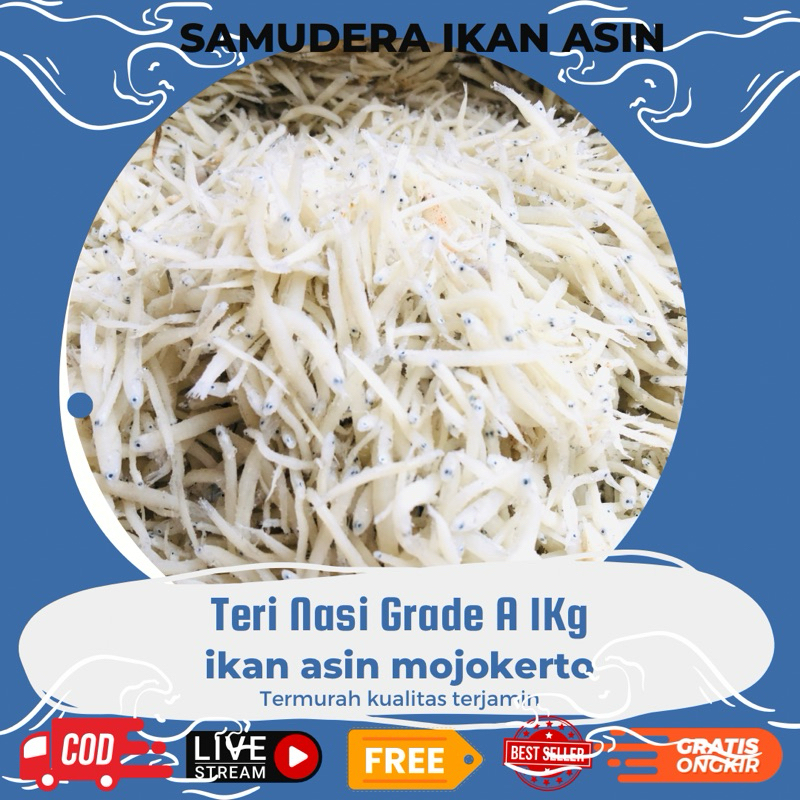 

Ikan Asin Teri nasi Medan GRADE A 1kilo 1kg Murah & Kualitas Terbaik