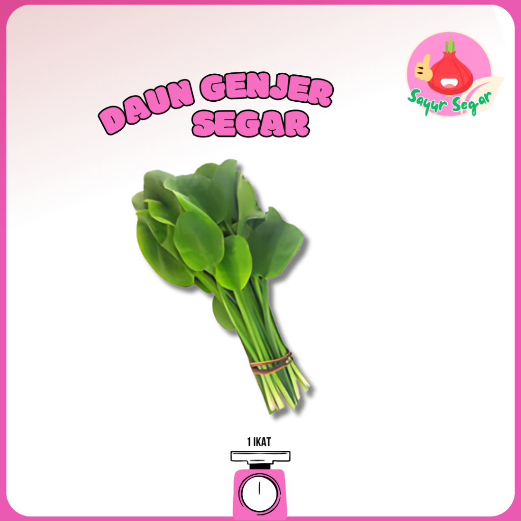 

Sayur Segar - Daun Genjer/Fresh Genjer Leaves 1 Ikat