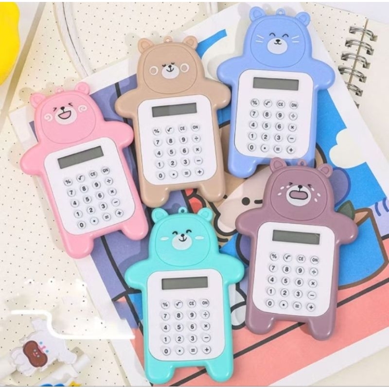 

Calculator Mini Portable Motif Bear Kalkulator Portable Mini Beruang Kalkulator