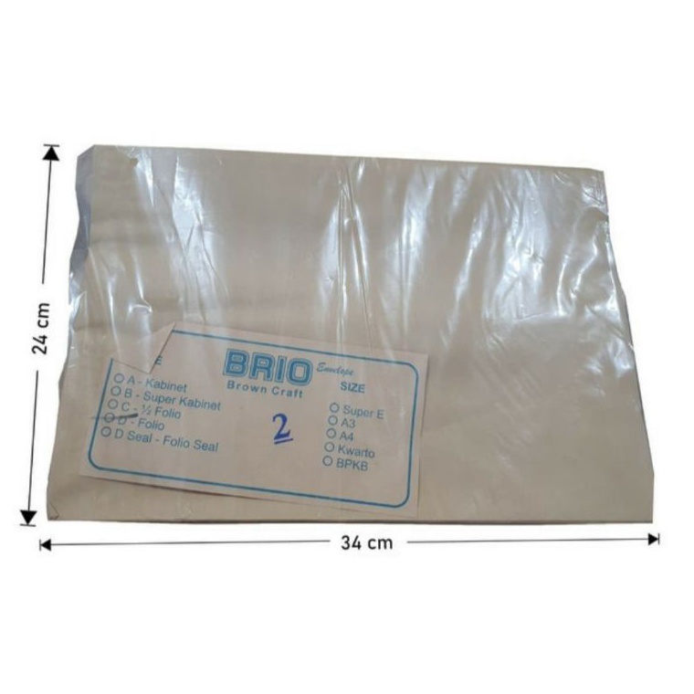 

ahProduk Keren Amplop Coklat Polos Folio 7 Gram 1 Pak C39