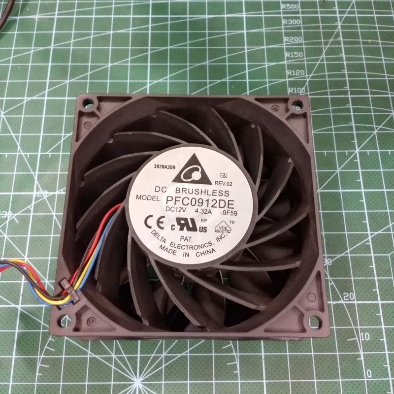 Kipas Fan High Speed 9x9 12v 4.32A || Kipas 9cm High Speed Dc 12V 4.32a