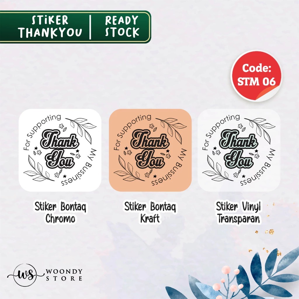 

STIKER THANK YOU MINI KRAFT STM 06 ECER