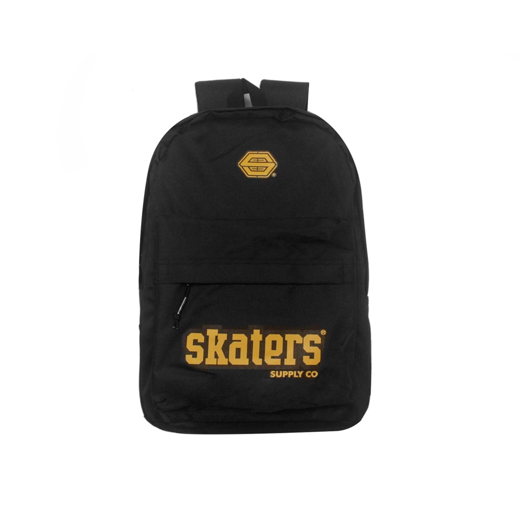 BISA COD Backpack Pria Wanita Tas Ransel Skaters TK052 Hitam Tas Besar Muat Laptop Banyak Kantong Ta