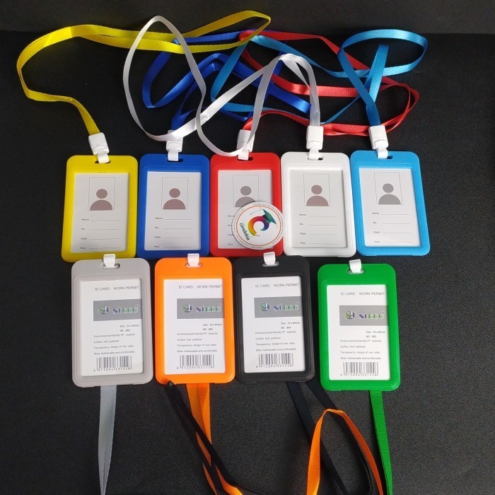 

Id Card Tali Name Tag Tali Card Holder SIECO 805 Potrait 2 sisi - Hitam