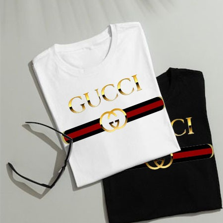 Outlets Baju Kaos Distro Gucci Simplicity Logo ORIGINAL Pria Wanita Oversized |POLY ESTER (PE) PERMI