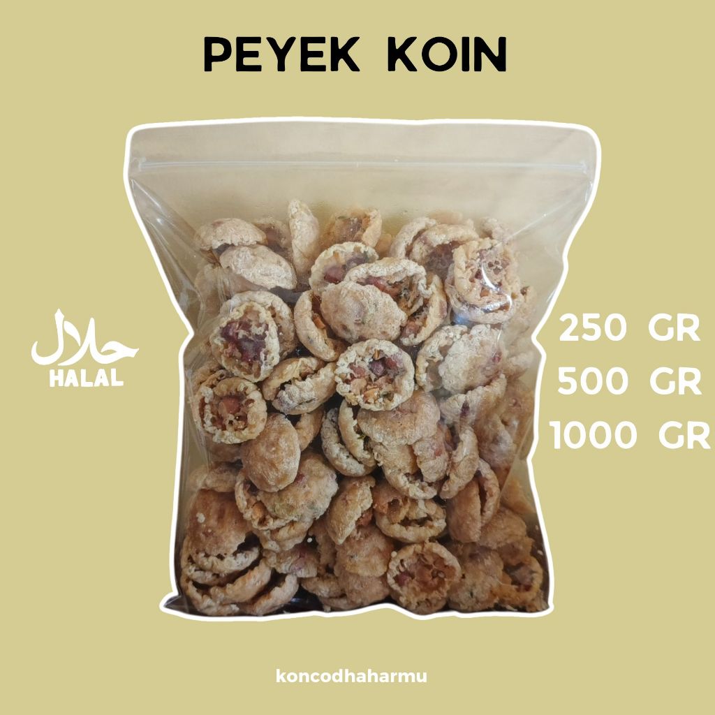 

PEYEK KOIN | PEYEK KOIN KRIUK GURIH | PEYEK KACANG 250, 500, 1000 GRAM