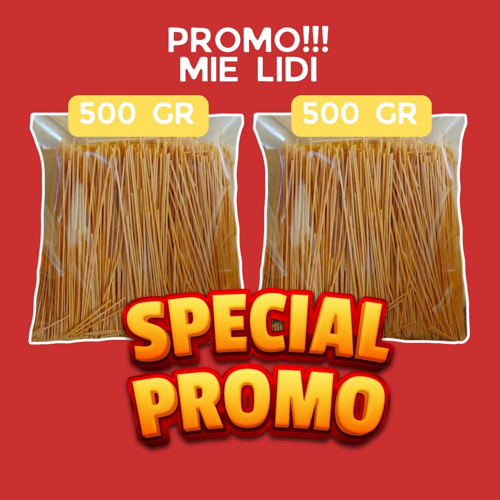 

SPECIAL PROMO MIE LIDI 500 GRAM+500 GRAM | MIE LIDI PEDAS | MIE LIDI ORIGINAL