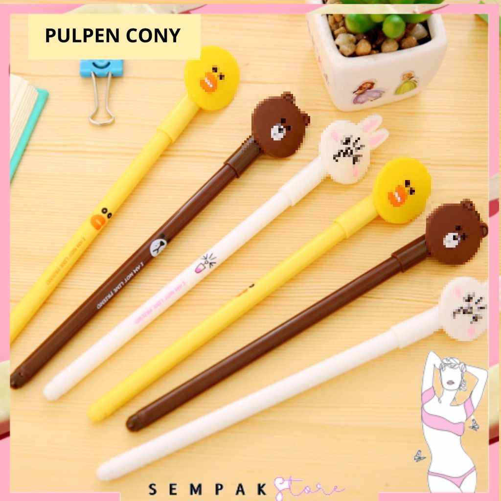 

SS Pena Karakter Gel Kelinci Bebek Beruang Pulpen Karakter Alat Tulis Sekolah ATK Pulpen Lancip Murah