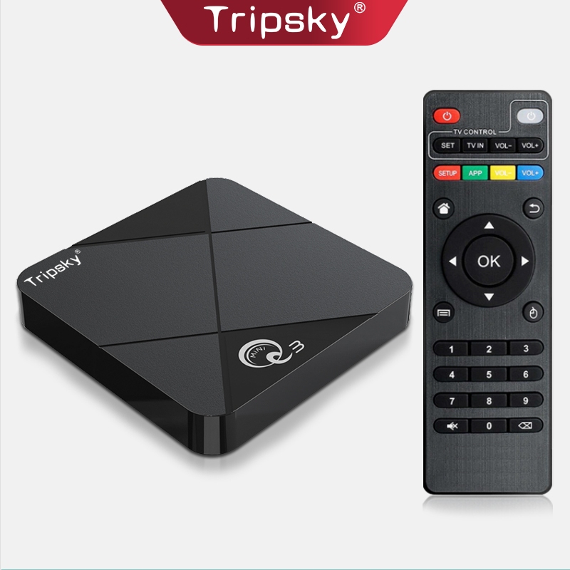Tripsky Q3 Android Tv Box 2gb Ram16gb Rom Tv Box Android 9 Unlock Tv Box 2.4G Wifi