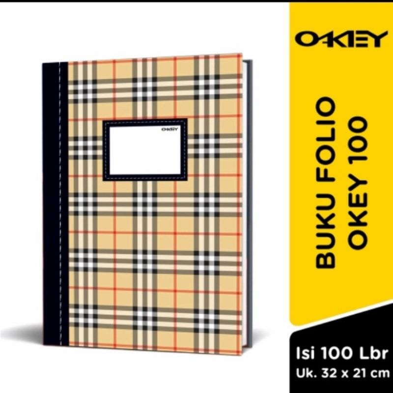 

Buku Hard Cover Folio Okey 100 Lembar (1 Pcs)