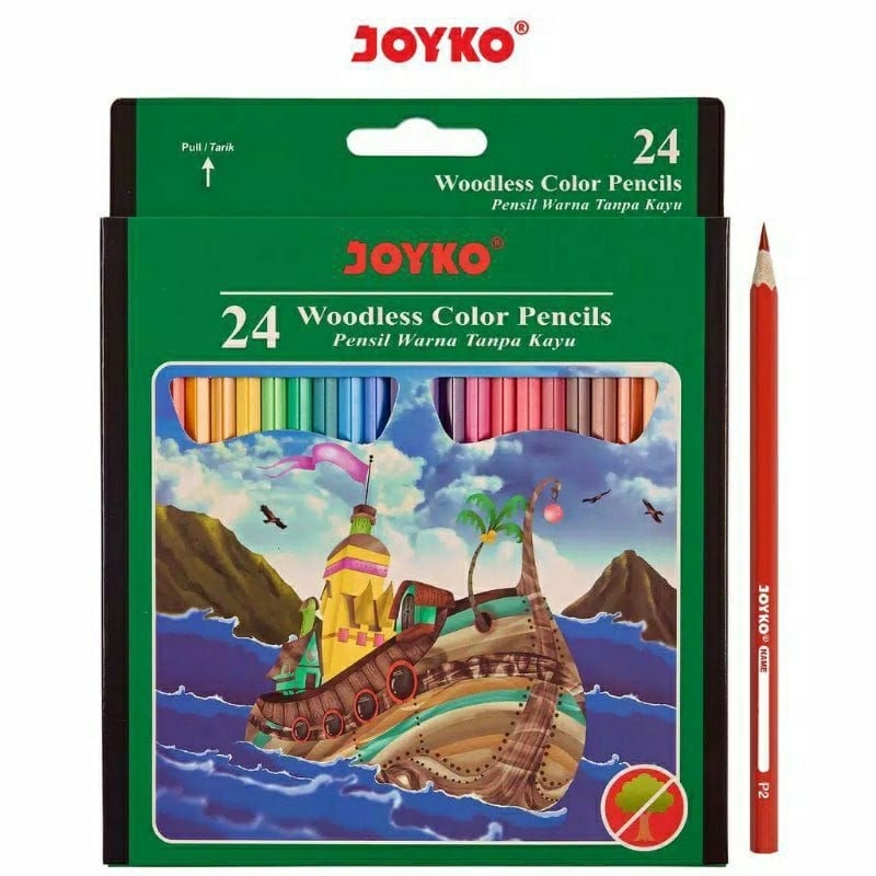 

Pensil Warna Joyko CP-104 Panjang || Pensil Mewarnai (1 pak idi 24 warna)