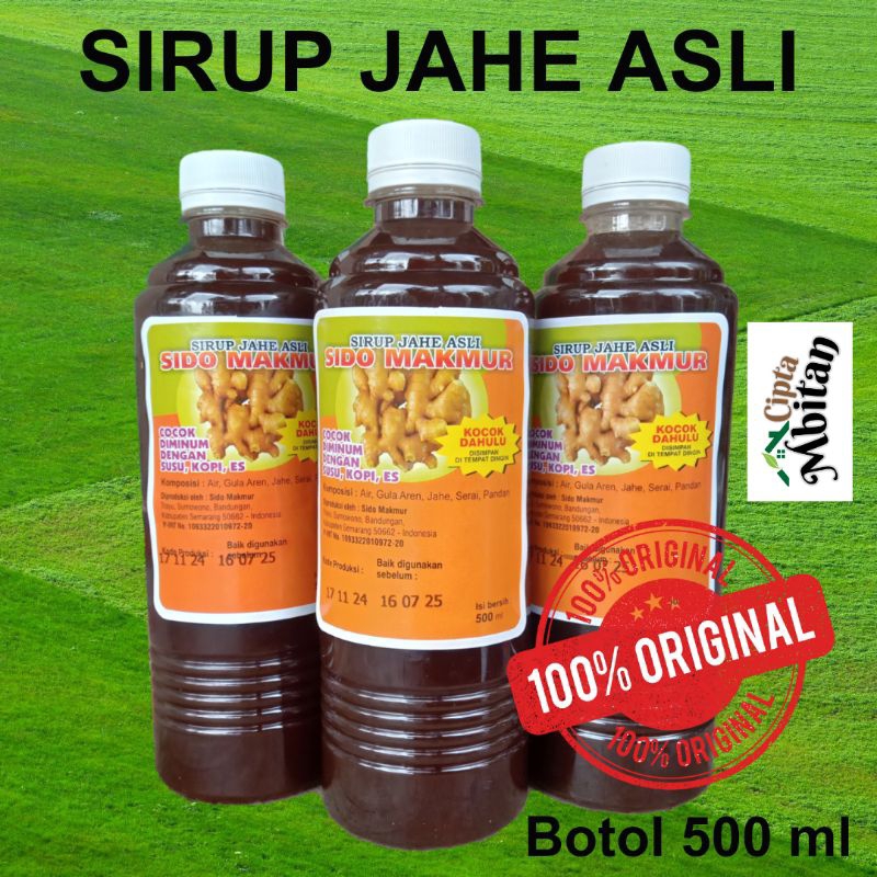 

SIRUP JAHE SIDO MAKMUR MINUMAN HERBAL PENAMBAH DAYA TAHAN TUBUH