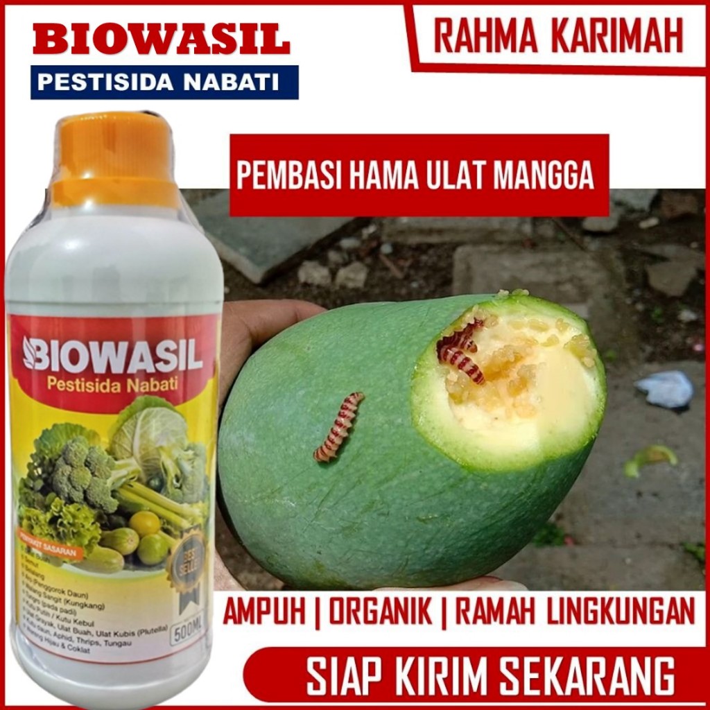 BIOWASIL 500ml Pestisida Nabati - Insektisida Pestisida Organik IHSAN TOP Obat Hama Untuk Semua Tana