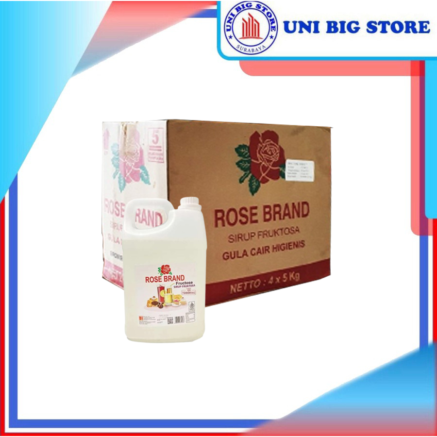 

Rose Brand Syrup Fructose Gula Cair Fruktosa 5 kg x 4 pcs DUS