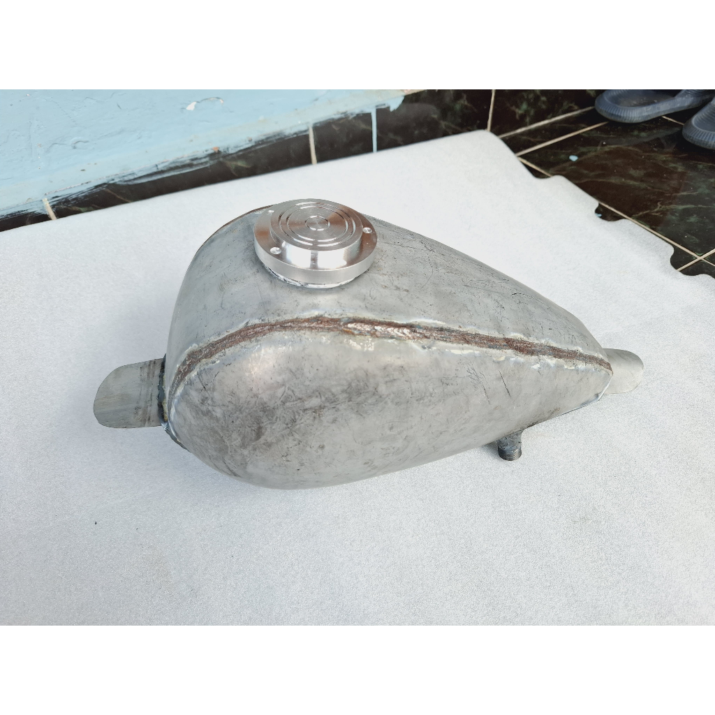 Gastank Chopper Mini Gratis Tutup Tangki Peanut Kecil Coper Motor Custom Japstyle Bobber