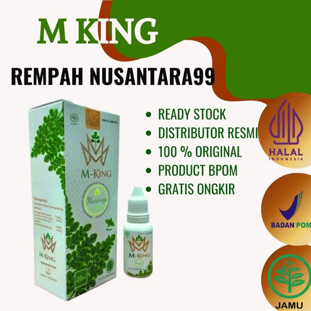 

M KING / M KING / MORINGA KING JAMU TETES HERBAL ISI 20 ml ORIGINAL