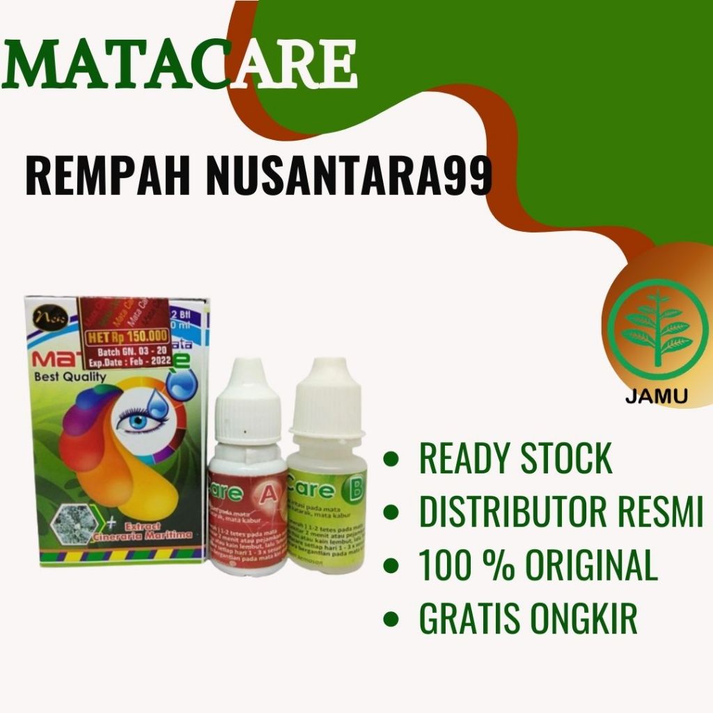 Obat Mata Katarak - Obat Mata Glukoma Matacare Tetes - Obat Mata Matacare Tetes