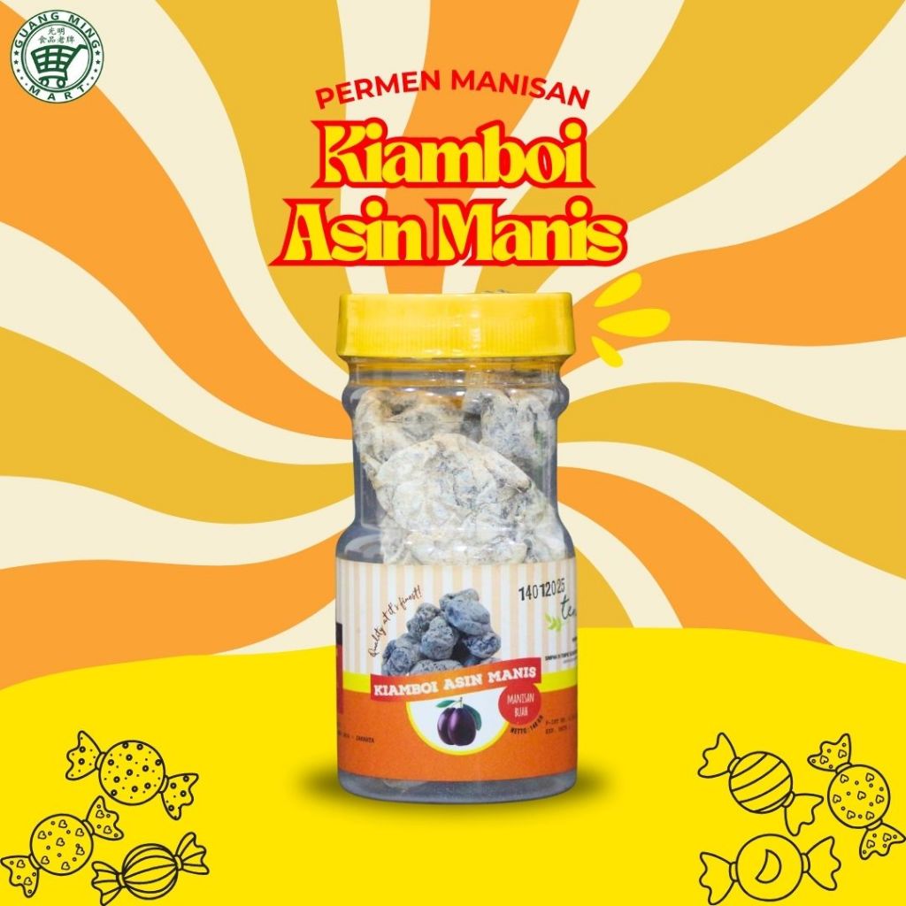 

KIAMBOI ASIN MANIS / PERMEN KIAMBOI ASIN MANIS 140GR