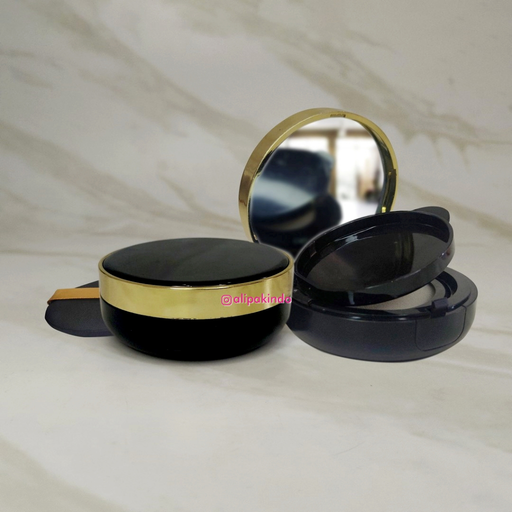 Cushion Case 15gr Gold HITAM / Wadah Bedak / BB Cushion / Tempat BB Cream