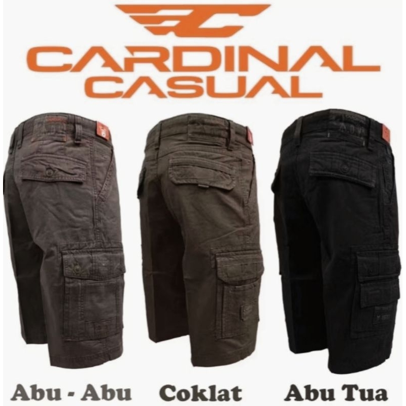 CELANA CARGO PENDEK CARDINAL/CARGO PRIA CARDINAL ORI