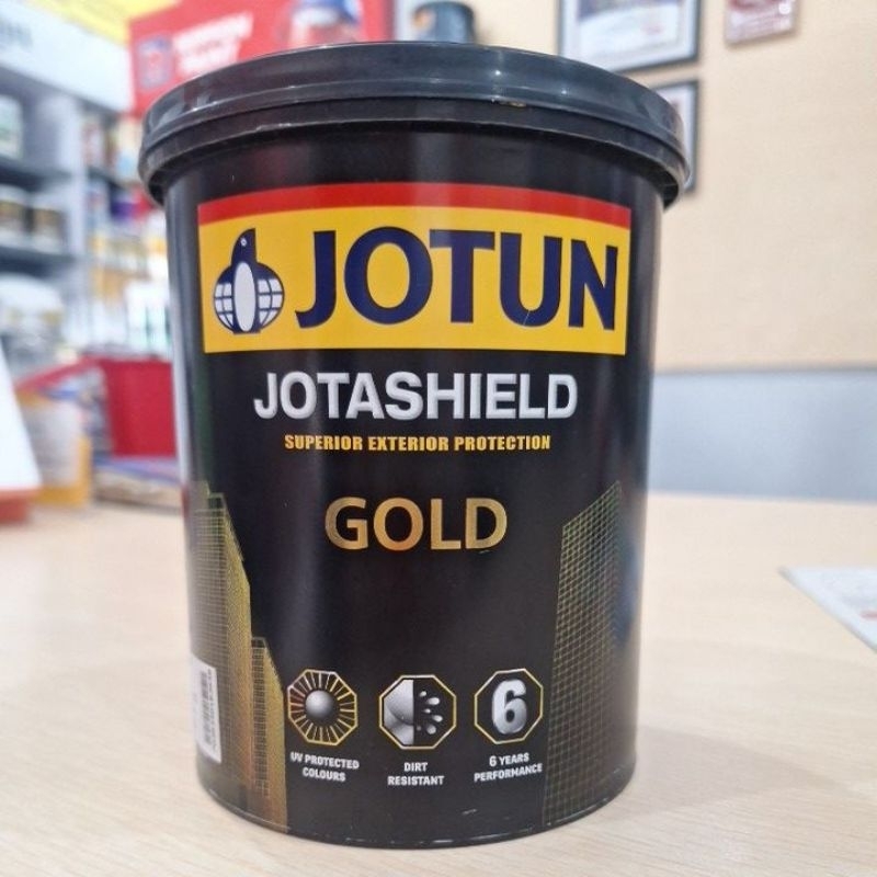 Jotun Jotashield Gold / cat emas kubah masjid eksterior