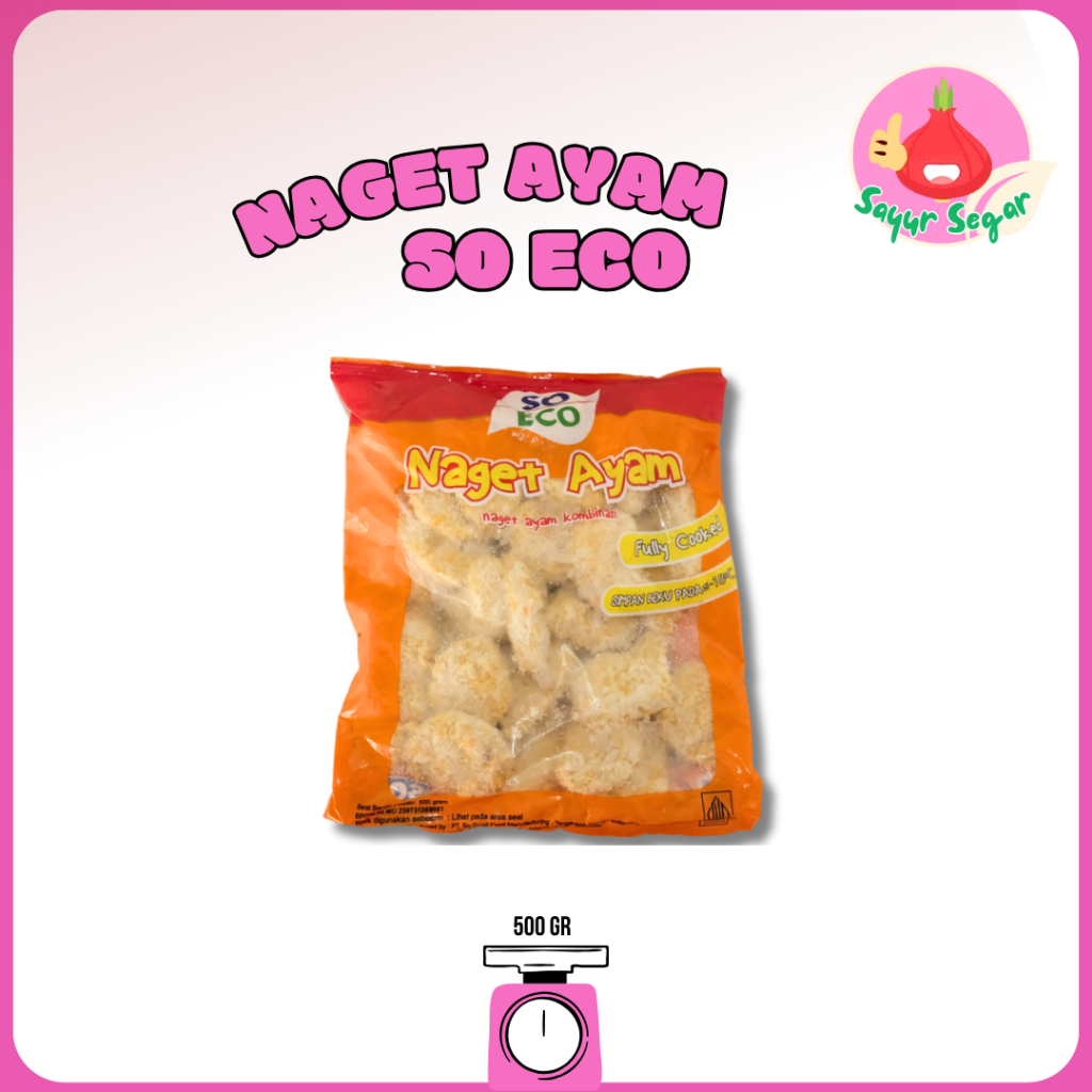 

Sayur Segar - So Eco Naget Ayam/Chicken Nuggets 500 gr