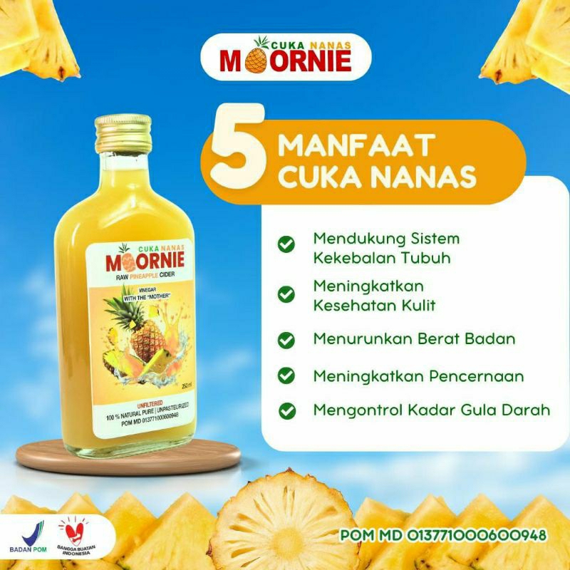 

Cuka nanas MOORNIE cuka Nanas original 250 ml