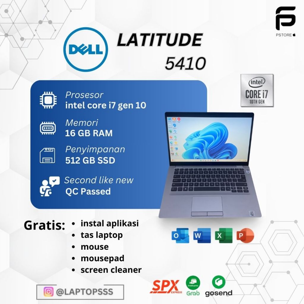 DELL LATITUDE 5410 i7 gen 10 16/512